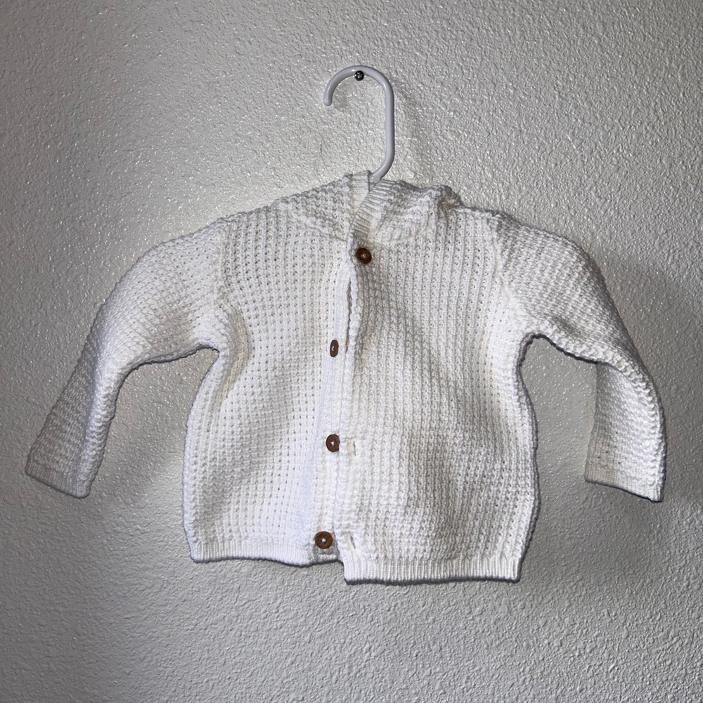 Carter's White Knit Sweater